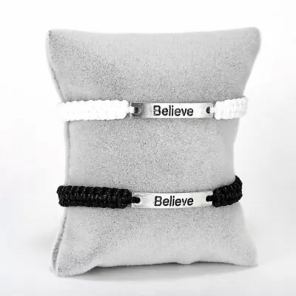 Inspirational Braided Rope Bracelet STRENGTH | COURAGE |POWER BELIEVE Wh… - Picture 6 of 10